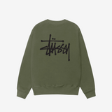 Stüssy Basic Sweatshirt Oliven