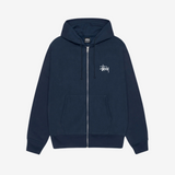 Stüssy Basic Zip Hoodie Navy