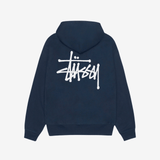 Stüssy Basic Zip Hoodie Navy