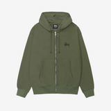 Stüssy Basic Zip Hoodie Oliven