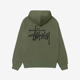 Stüssy Basic Zip Hoodie Oliven