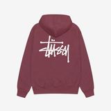 Stüssy Basic Zip Hoodie Oxblood