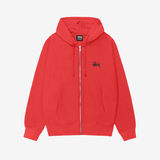 Stüssy Basic Zip Hoodie Cayenne